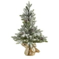 thumbnail image 2 of Nearly Natural 28" Flocked Artificial Christmas Tree with Pine Cones, 2 of 7