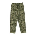 thumbnail image 4 of Xecao Green Snake Skin Women's Straight Lounge Pajama Pants: The Epitome of Relaxed Sleepwear, 4 of 9