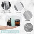 thumbnail image 3 of 15 Pieces Clear Cosmetics Bag PVC Zippered Clear Toiletry Carry Pouch Portable Cosmetic Makeup Bag Waterproof Makeup Bag Plastic Organizer Case for Vacation Bathroom WhiteDIY, 3 of 7