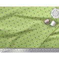 thumbnail image 3 of Soimoi Satin Silk Fabric Dot,Leaves & Rose Floral Print Fabric by The Yard 42 Inch Wide, 3 of 3