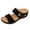Black, variant on Womens Wedge Sandals Orthopedic Suede Wide Width Slip on Slippers Comfortable Soft Cushion All Day Walking Non Slip Heels Blue Size 9.5