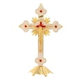 thumbnail image 4 of Estatuilla de crucifijo Crucifijo de pie Cruces santas católicas Crucifijo con soporte Crucifijo de Jesús para decoración del hogar Altar , B B, 4 of 8