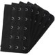 thumbnail image 4 of Black 5 Rows Hook and Eye Tape Extension Bra Strap Extender 5 Pcs for Women, 4 of 5