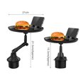 thumbnail image 5 of Naierhg Car Food Tray Folding Load Bearing Adjustable Base Water Car Cup Holder with Phone Holder for Food, 5 of 8