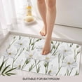 thumbnail image 3 of White Floral Door Mat&nbsp;Indoor Outdoor Entrance, Non Slip Rug for Kitchen Bathroom Entryway Rug, Garden Floral Seasonal Botanical Blooms Washable Doormat Floor Mat 20x31.5 Inch, 3 of 8