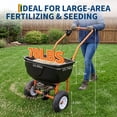 thumbnail image 2 of Push Lawn Spreader 70LB, Walk-Behind Fertilizer and Seed Spreader with 8-Inch All-Terrain Tires, Adjustable 0–10FT Spreading Width for Grass Seed, Fertilizer, and Ice Melt, 2 of 8