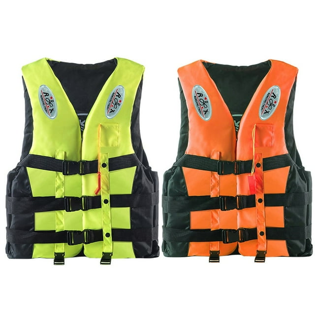 Dvkptbk Life Jacket 2Pc Adults Life Jacket Aid Vest Kayak Ski Buoyancy Fishing Watersport Pool Accessories