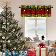 thumbnail image 4 of Christmas Valance Curtains for Bedroom,Gradient Abstract Christmas Tinsel Colorful Bells Winter Xmas Theme Short Window Treatment for Kitchen Bathroom 54x18 Inch,Red Green, 4 of 6