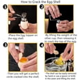 thumbnail image 5 of Stainless Steel Egg Opener Sheller$ Poached Egg Separator Two-in-one Double-head Egg Opener$ Stainless Steel Two-in-one Double-head Egg Opener Househo, 5 of 5