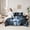 Grey Blue Black, variant on Castle Fairy Flower Crow Wolf King Bedding 7pcs for Teens,Romantic Floral Rose King Bed in a Bag