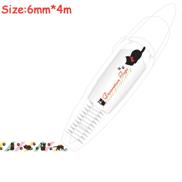 Cinturón de corrección Kawaii, accesorios Kawaii, pegatinas decorativas de cuenta de mano para niñas, marcador, bolígrafo, papelería escolar, suministros de oficina