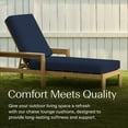 thumbnail image 4 of Textured Solid Indigo Blue Chaise Lounge Cushion, 4 of 8