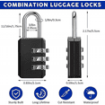 thumbnail image 2 of 50 Pieces Small Combination Lock 3 Digit Combination Lock Small Padlock, 2 of 4