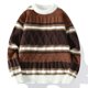 thumbnail image 3 of Suéter de punto para hombre, prendas de punto de alta calidad, ropa popular coreana, jerseys de otoño e invierno, estilo masculino, nuevo en sudadera con cable, 3 of 5