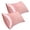 Pink, variant on EDHITNR Satin Pillowcase 20x30 Inch Set of 2 Imitation Silk Pillowcase for HairSkin, Super Soft Envelope Closure Pillow Cover for Sleeping Bedroom Travel