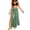 Green, variant on XUNKUSGA 3 Piece Swimsuits for Women Fashion Boho Floral Bikini Sets for Women Retro High Waisted Slit Maxi Skirt Bathing Suit Cover Up for Women,Brown,S