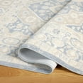 thumbnail image 4 of TOWN & COUNTRY EVERYDAY Rein Center Medallion Everwash® Washable Runner Area Rug with Non-Slip Backing, Pet Friendly Rug, Blue/Beige, 1'9"x7'2", 4 of 11