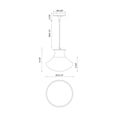 thumbnail image 3 of PD464012MB-Alora Lighting-Marcel - 1 Light Pendant-8.88 Inches Tall and 10.25 Inches Wide-Matte Black Finish    -Traditional Installation, 3 of 7