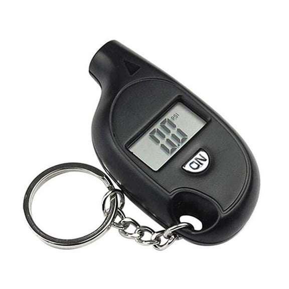 Black Keyring PSI Bar Digital Tyre Pressure Gauge Car Van Motorbike cycle best U0T2