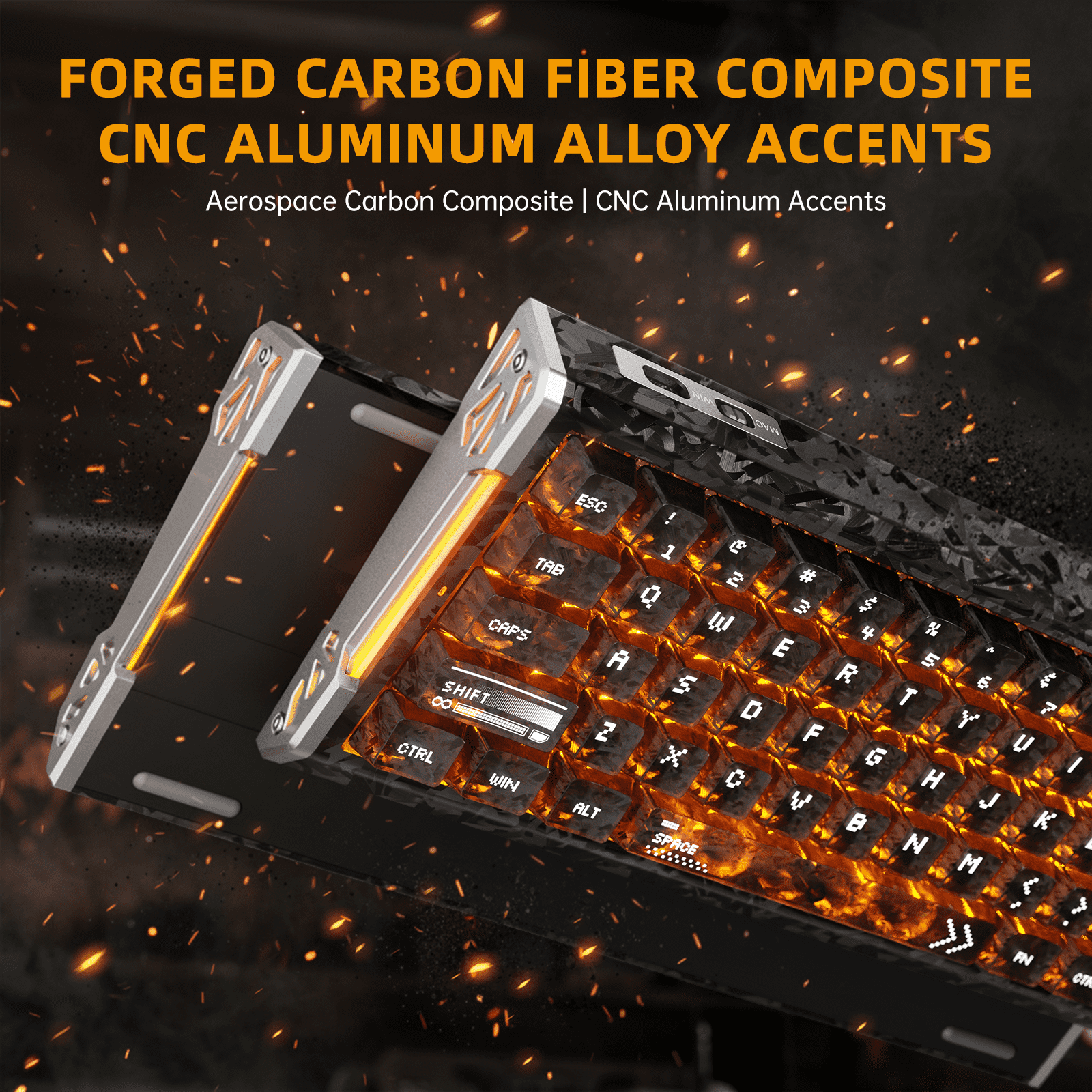 ATTACK SHARK R68 HE 60% Wired RGB Gaming Keyboard, Hall Effect Magnetic Switches, 8000Hz Polling Rate, Rapid Trigger, PC/Mac Compatible, Ink