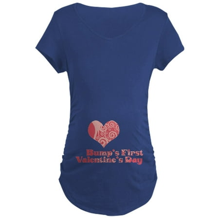 

CafePress - Bump s First Valentine s Day Maternity Tee (Dark) - Maternity Dark T-Shirt