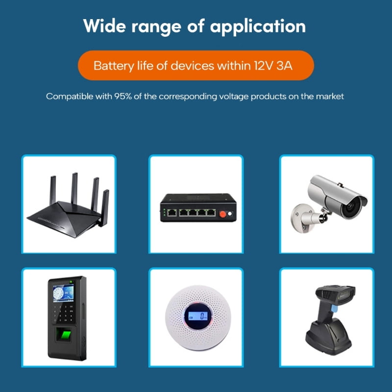 12V2A UPS Standby Power Supply Compact Emergency Power Supply for Electronics