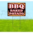 thumbnail image 1 of Bbq Baked Potato (18" x 24") Yard Sign, Includes Metal Step Stake, 1 of 6