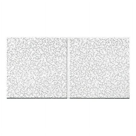 Armstrong 2x4 CORTEGA SECOND LOOK Acoustic Ceiling Tiles for Suspended Ceiling Grids, 10-tiles per pack, White