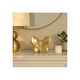thumbnail image 2 of Ceramic Balloon Butterfly Sculpture for Home Decor - Ornaments for Bathroom, Office, Room and Living Room Display Styling - Sculptural Figurine for Shelf or Coffee Table Decor - 5", Gold & Metallic, 2 of 13