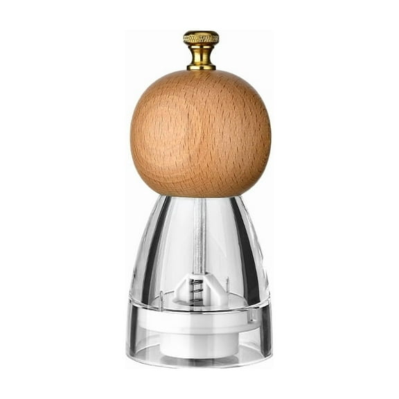 3 Sizes Acrylic Pepper Grinder with Ceramic Core Salt and Pepper Mill Kitchen Tool for Spices Seasoning Cooking