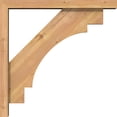 thumbnail image 3 of Ekena Millwork 3 1/2"W x 22"D x 22"H Merced Block Smooth Bracket w/ Offset Brace, Western Red Cedar, 3 of 25