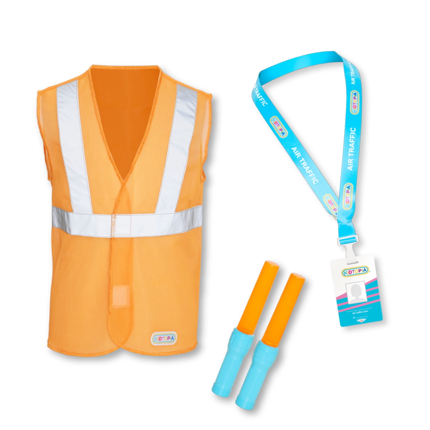 Kidtopia Air Traffic Ground Crew Play Set for Ages 3 and Up