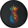 Multicolor Pineapple Fuirt Offroad Adventure 4x4 Spare Tire Cover fits Jeep RV & More 28 Inch