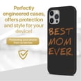 thumbnail image 2 of Case Yard Wooden Case for iPhone-11-Pro-Max Soft TPU Silicone cover Slim Fit Shockproof Wood Protective Phone Cover for Girls Boys Men and Women Supports Wireless Charging Best Mom Ever Design, 2 of 7