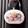 thumbnail image 2 of Multi functional Floral Evening Bag For Women Shoulder Purse Casual Handbag With Ample Space For Essential At Parties Purple, 2 of 5