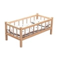 thumbnail image 1 of Lipstore Lit de Bébé Poupée Jouet de Lit pour Poupée Bébé Simulation Éducatif avec Matelas Oreiller pour, 1 of 7