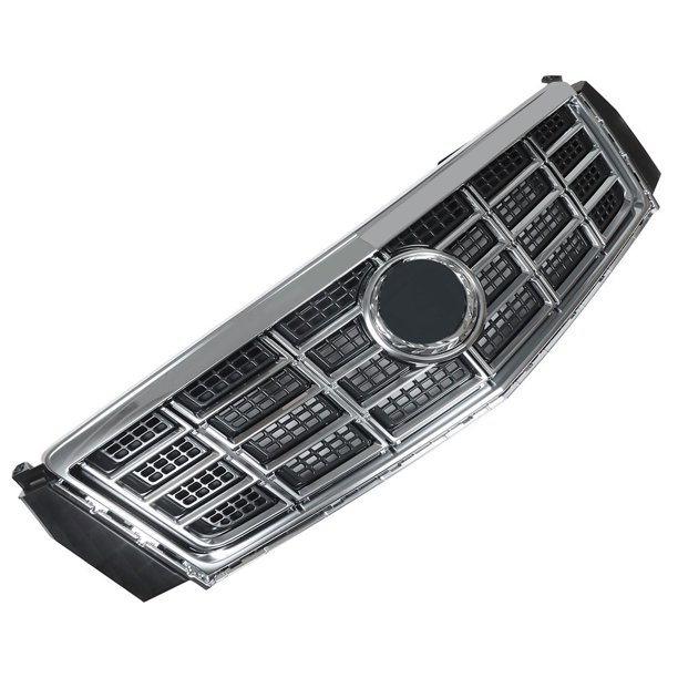 Front Bumper Lower Chrome Grille – Mesh Grille Guard Replacement For 2013-2017 Cadillac XTS, ABS + Chrome, Easy Bolt-On