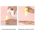 thumbnail image 5 of Btomtd Silicone Travel Dispenser Bottle Set Lotion Storage Container Refillable Soap Dispenser Practical Sample Bottle, Yellow, 5 of 6