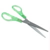 Unique Bargains Office Stainless Steel Blade Clear Grn Handle Scissors