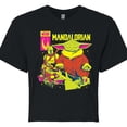 thumbnail image 3 of Star Wars - The Mandalorian Mando Cover  - Juniors Cropped Short Sleeve Graphic T-Shirt, 3 of 5