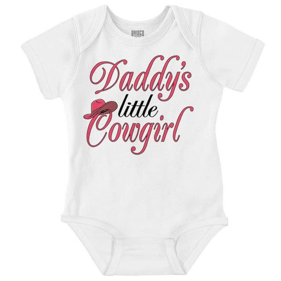 Daddy's Little Cowgirl Cute Country Bodysuit Jumper Girls Infant Baby Brisco Brands 6M