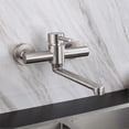 thumbnail image 4 of Kitchen Mixer Tap Kitchen Sink Faucet 360 Swivel Stainless Steel Cold And Hot Wall Mounted Mixer Tap, 4 of 5