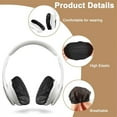 thumbnail image 3 of NOGIS 100 Pcs Disposable Headphone Ear Covers, Black Sanitary Headset Covers, Stretchable Non-Woven Ear Pad Covers Fit for Most On Ear Headphones Earpads (11 cm/ 4.3 Inch), 3 of 7