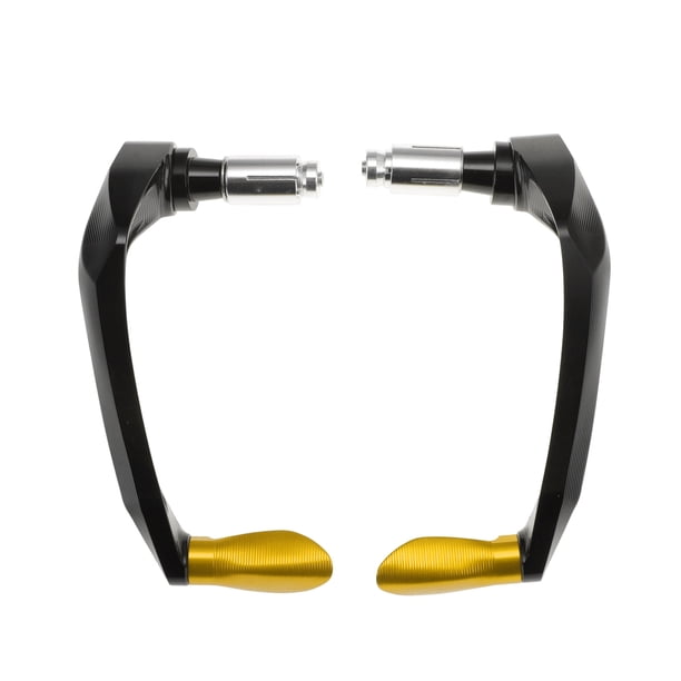 Protectores de Manos Universales de Aleación de Aluminio CNC de Unique Bargains - Protectores de Manillar de Alta Resistencia para Dirt Motocross ATV Scooter Tono Dorado
