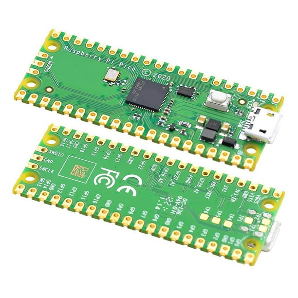 Placa oficial Raspberry Pi Pico RP2040, microcomputadoras de bajo consumo (MICRO verde)