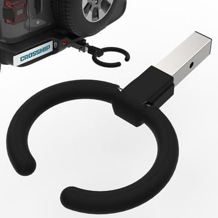 Hitch Toilet Seat - Stainless Steel Portable & Ergonomic Outdoor Toilet with Foam Cushion - Supports 400lbs - for 2in Hitch Receiver - Perfect for Camping Hunting Fishing & Road Trips