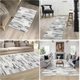 thumbnail image 7 of Haperlare Area Rug Checkered Rug Modern Geometric Rugs for Living Room Bedroom Boho Office Rug Washable Contemporary Abstract Rug, 4' x 6' Gray, 7 of 7