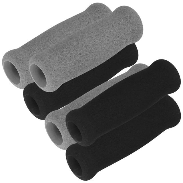 UPOUART 6Set Walker Hand Grips Reduce Hand and Wrist Pain Non Slip Surface Black for Disabled Users