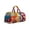 001_L, variant on Hippie Van Quilted Duffle Bag, Vintage Boho Travel Week Overnight Gym Bag with Strap