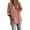 Pink,#039, variant on Women's Henley V Neck Linen Blouse Boho Solid Long Sleeve Loose Tunic Tops Casual Comfy Shirt for Summer Vacation,M